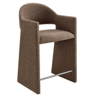 Modway - Talia 37 pouces Tissu rembourré Tabouret de comptoir - Moka-Tissu rembourré