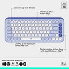 Logitech - Pop Icon ensemble clavier et souris Bluetooth - Lilas-Atteignez rapidement ce qui vous intéresse avec la roulette Smartwheel de la souris POP Mouse: passez du suivi de haute précision au défilement rapide en un seul geste pour parcourir les documents et les pages Web en un tour de roulette
