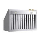 KUCHT KRH360-GL 36 po Hotte sous armoire - avec commandes numériques - 900 CFM - Acier inoxydable/Or-Équipée de deux lampes DEL, cette hotte au design sans soudure offre une meilleure visibilité pendant la cuisson et rehausse l’apparence de votre cuisinière Kucht de style professionnel
