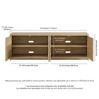 Hudson&Canal - Meuble TV Desmond pour téléviseurs jusqu'à 78" - Chêne clair-8