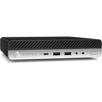 HP - Ordinateur de bureau compact EliteDesk 800 G4 Mini remis à neuf - Intel Core i5-8500 - SSD 256 Go - 8 Go de RAM - Windows 11 Pro - Noir-Le processeur six cœurs Intel Core i5-8500 gère le multitâche professionnel avec aisance
