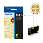 Epson - T812 Cartouche d'encre - Grande capacité - Jaune-Manipulation sans souci - impressions résistantes au maculage, à la décolouration et à l’eau