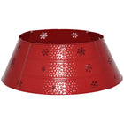 HOMCOM - Collerette de sapin de Noël 26" ronde - décoration de fête-Décorez votre salon et cachez votre pied de sapin de Noël 