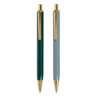 General Supply Goods + Co - Stylos règle - 1,0 mm - Bleu et vert - Paquet de 2-Ensemble de 2 stylos avec règle intégrée avec mesures en pouces et en centimètres