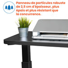 Motionwise - Bureau ergonomique assis-debout à moteur unique série M1 - Noir-Conforme aux certifications TAA & BIFMA : Construit pour répondre aux normes gouvernementales et industrielles, ce bureau constitue un choix idéal pour les bureaux gouvernementaux, les startups et les environnements corporatifs