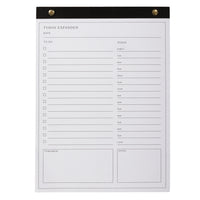 Gry Mattr - To-Do Pad - Noir-Quincaillerie en laiton