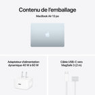 Apple - MacBook Air 13 po - M5 - 10 coeurs - 512 Go SSD - Mémoire unifiée 16 Go - Bleu ciel-9