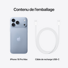Apple - iPhone 18 Pro Max - 256 Go - Glacier - Débloqué-Fonctionnalités par satellite - Envoyez et recevez des textos dans l’app Messages, même quand vous êtes hors réseau. Et avec Détection d’accident, iPhone peut appeler les secours pour vous