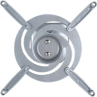 Amer Mounts - AMRP100S Support de Plafond Universel pour Projecteur - Argent-Finition Argentée Élégante : S'intègre discrètement à tout plafond pour un look épuré et moderne.