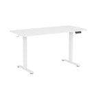 Uplite - Cadre de bureau électrique assis-debout à double moteur - Blanc-Dimensions recommandées pour le plateau de table : longueur de 48" à 85", largeur de 23" à 43", et épaisseur de 3/4" et plus.