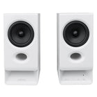 Edifier - Système de haut-parleurs pour PC R20BT avec connexion Bluetooth multipoint, carte de son intégrée et éclairage ambiant – Blanc-La prise casque 3,5 mm à 4 pôles prend en charge les écouteurs filaires, avec ou sans microphone, pour une écoute privée et la communication