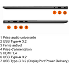 Dell - Boîte ouverte 16 16 po ordinateur portable tactile - AMD Ryzen 7 250 - SSD de 1 To - 16 Go de RAM - Windows 11 Famille-L’écran tactile FHD+ de 16 po d’une luminosité de 300 nits vous offre un vaste espace de travail