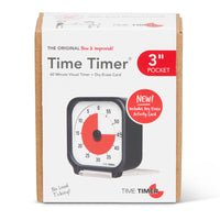 Time Timer - Minuterie originale 3 pouces (de poche)-L'Original Visual Time Timer 3 po est parfait pour les individus ou les petits groupes et fournit une alerte marche/arrêt, des chiffres faciles à lire, n'a pas de tic-tac et comprend un disque rouge à contraste élevé ainsi qu'un couvercle de protection qui s'ouvre. servir de support