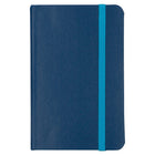 JAM Paper - Petit carnet à couverture rigide avec élastique - 100 feuilles lignées - 3 3/4" x 5 5/8" - Bleu-Couleur : bleu | Soyez élégant et organisé avec un carnet de notes colouré.