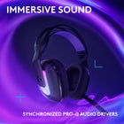 Logitech - G522 Lightspeed, casque gaming sans fil - microphone à bande passante complète - audio avancé - triple connectivité - Noir-Jouez en toute liberté: choisissez votre mode d’écoute, sans fil Lightspeed sur PC pour les environnements animés, Bluetooth pour les appareils mobiles, ou filaire USB A-USB C pour un jeu ininterrompu