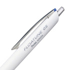 Pentel - Floatune Stylo à Bille Amélioré - Pointe 0,5mm - Encre Bleue - Paque de 2-La pince métallique s'harmonise avec l’aspect luxueux du Floatune