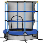 Qaba - Trampoline pour enfants avec filet de protection - 175 cm de diamètre - Bleu-Offrez à votre chéri des heures de rebondissement avec ce mini-trampoline 