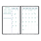 Blueline - 2024-2025 Planifi-Action agenda académique hebdomadaire/mensuel - 9 1/16 po x 5 7/8 po - Noir - Bilingue-Calendrier mensuel au début de chaque mois