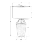 Monarch Specialties - Luminaire - 28 po H Lampe De Table - Céramique Beige - Abat-Jour Beige - Transitionnel-Équipée d'un interrupteur à 3 voies et associée à une ampoule à 3 voies d'une puissance maximale de 100 W (ampoule non comprise), cette lampe vous permet d'éclairer facilement une table d'appoint ou d'appoint, une console ou une table de nuit