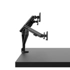 Kanto - Bras/support de bureau pour écrans 17 à 32 po - Deux écrans - Noir-Prend en charge les écrans pesant entre 4,4 lb (2 kg) et 22,1 lb (10 kg)