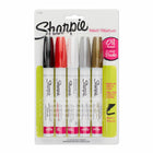 Sharpie - Marqueurs de peinture à base d'huile − Pointe moyenne − Couleurs variées − Paquet de 5-Marqueurs permanents de peinture à base d'huile opaque et à action genre soupape