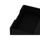 Manhattan Comfort - Rockefeller Table de Nuit Moderne du Milieu du Siècle à 2 Tiroirs 51 cm - Noir - Lot de 2-17,62 po L x 20,08 po l x 21,65 po H