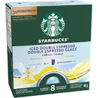 Nespresso - Capsules de café Starbucks par Vertuo Double espresso glacé vanille - Paquet de 8-La qualité Starbucks à la maison : savourez le café glacé Starbucks de haute qualité que vous aimez tant à la maison, avec les capsules de café Nespresso Vertuo