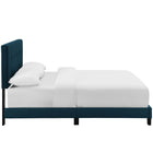 Modway - Amira Tissu rembourré Lit simple, Azure-Sommier requis (non inclus)