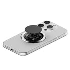 OhSnap - Snap 4 Luxe Support/Prise Extensible Pour Téléphone Cellulaire, Argent Pur-Rotation à 360 degrés