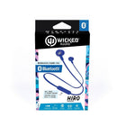 Wicked Audio Hiro écouteurs-boutons sans fil bleu-Portée Bluetooth 5.0 : 32 pi/10 m