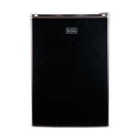 BLACK+DECKER - 3,2 pi³ Mini-frigo autonome avec congélateur, noir-Compact et élégant : le design élégant et moderne - disponible en noir, en vinyle aspect inox et en blanc - est parfait pour les dortoirs universitaires, les bureaux, les garages, les bars à domicile, les petits appartements et les véhicules récréatifs