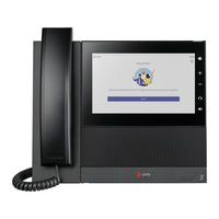 HP - Téléphone IP Poly CCX 600 avec/sans fil WiFi/Bluetooth - Noir-Les contacts et les réunions sont facilement accessibles, d'un simple clic sur un écran LCD multipoint couleur de 7 pouces.
