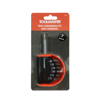 Toolmaster - 7 mini tournevis Toolmaster - paquet de 6-7 mini tournevis assortis pour travaux de précision