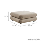 Modway - Jubilee Modulaire Performance Velvet Ottoman - Taupe-Velours de performance résistant aux taches