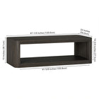 Hudson&Canal - Table basse rectangulaire Kellan (119 cm) - Brun aulne-9