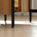 HOMCOM - table à manger pliante à abattants 67 po avec étagères de rangement pour 4 - brun-C’est un choix judicieux pour une petite cuisine, une salle à manger ou tout autre espace limité