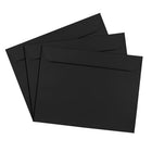 JAM Paper - Grandes enveloppes format livret avec fermeture gommée, 9 x 12 po, noir, pqt/50-Ouverture de l'enveloppe : livret