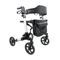 BIOS Living - Ambulateur Eclipse 21 po -Le cadre à repliage croisé permet un pliage latéral et il peut se tenir debout indépendamment en position pliée. Le deuxième mode de pliage permet un pliage plus compact pour plus de commodité et d'options de stockage
