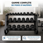 MotionGrey - Haltère  à poids fixe pour l’entraînement musculaire à domicile - 30 lb-Poids lb: 30,2