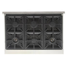 Kucht - 36 po Série KFX-X Cuisinière Pro Style au gaz propane - Acier inoxydable/Gris ciment-Nouveaux brûleurs true simmer pour une cuisson délicate à basse température