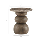Modway - Pietra Manche intérieure Terrasse extérieure Faux marbre Table d’appoint - Empire-Fausse table en marbre Emperador