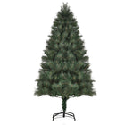 HOMCOM - Arbre de Noël artificiel de 6 pi avec branches réalistes - vert-Arbre de Noël fantastique qui ajoute une touche magique et festive à votre maison 