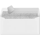 JAM Paper - Enveloppes à Facture Double Fenêtre avec Bande Autocollante, Blanc, 4 1/8 x 9 1/8, Paquet de 50-Couleur : enveloppes blanches de 24 lb avec teinte intérieure noire et rabat autocollant.