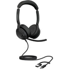 Jabra - Casque stéréo filaire USB-C/A et Bluetooth Evolve2 50 - Unified-Professionnalisme de travail n’importe où, avec la technologie de microphones à réduction de bruit