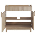 Modway - Miles 36" Armoire de toilette de salle de bain (lavabo non inclus) - Chêne-8