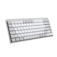 Logitech - MX Mechanical Mini pour Mac Clavier Sans Fil Illumine - Boutons Tactiles Silencieux - Gris (Pale Grey)-Parfait pour Mac : Clavier Bluetooth MX Mechanical Mini pour Mac avec une disposition Mac pour plus de sensations et de productivite, optimise pour macOS et compatible avec iPadOS et iOS