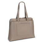 Nextech - Fourre-tout d'affaires pour femmes avec compartiment pour ordinateur portable de 15,6 pouces -  Taupe-Design élégant et professionnel en cuir synthétique résistant à l'eau