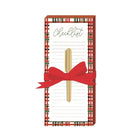 Gartner Studios - Bloc-notes avec stylo - Carreaux-Élégance festive : Orné de détails en tartan vert et rouge pour une ambiance saisonnière