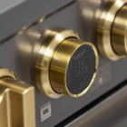 Kucht - 36 po Série KXD Cuisinière double énergie Propane - Gemstone-La cuisinière à six foyers comprend un brûleur double de 20 000 BTU avec maintien au chaud, un brûleur de 15 000 BTU, un brûleur de 12 000 BTU, deux brûleurs de 9 000 BTU et un brûleur de 6 000 BTU