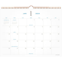 AT-A-GLANCE - Calendrier mural mensuel Signature 2025 - 11 7/8 po H x 14 7/8 po l - anglais-Format des pages : 11 7/8 po H x 14 7/8 po l